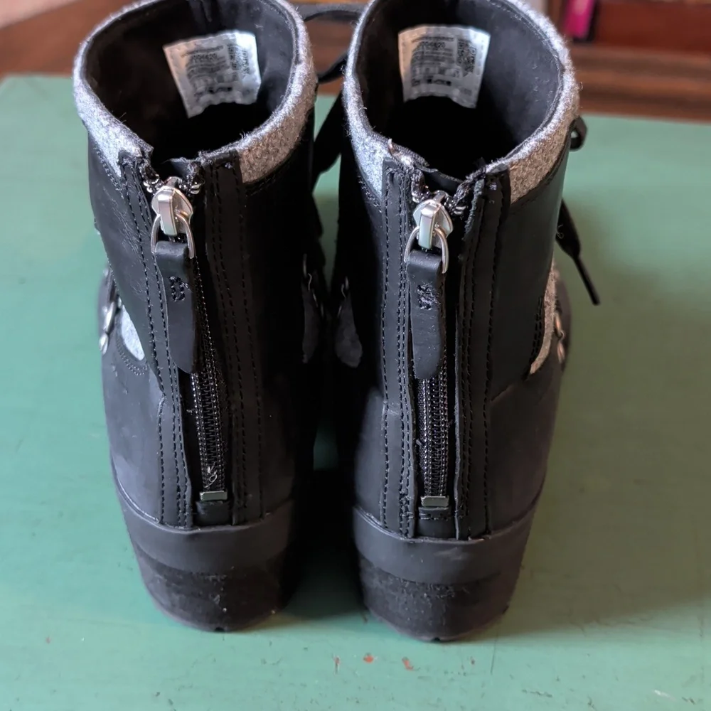 Merrill SHILOH II Warm Boot Winter Fashion Grey Black Leather
